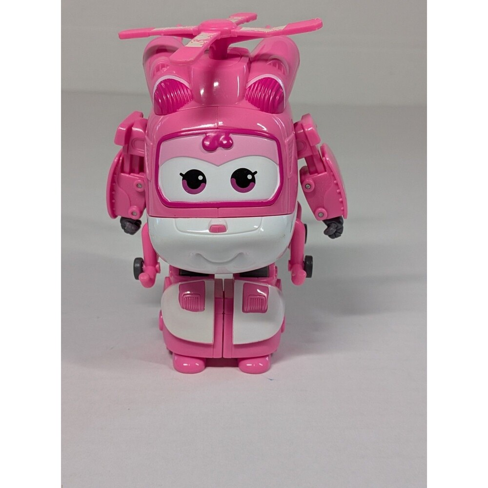 Super Wings Dizzy Action Figure Pink Helicopter Transforming Toy 5" 2017